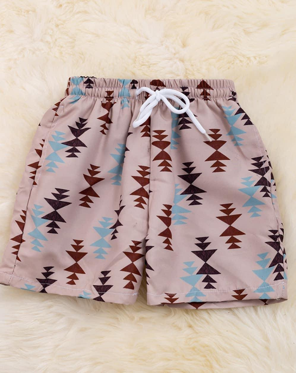 Geometric summer shorts