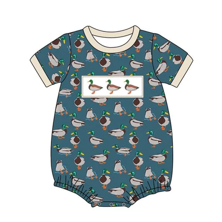 three ducks boy's romper
