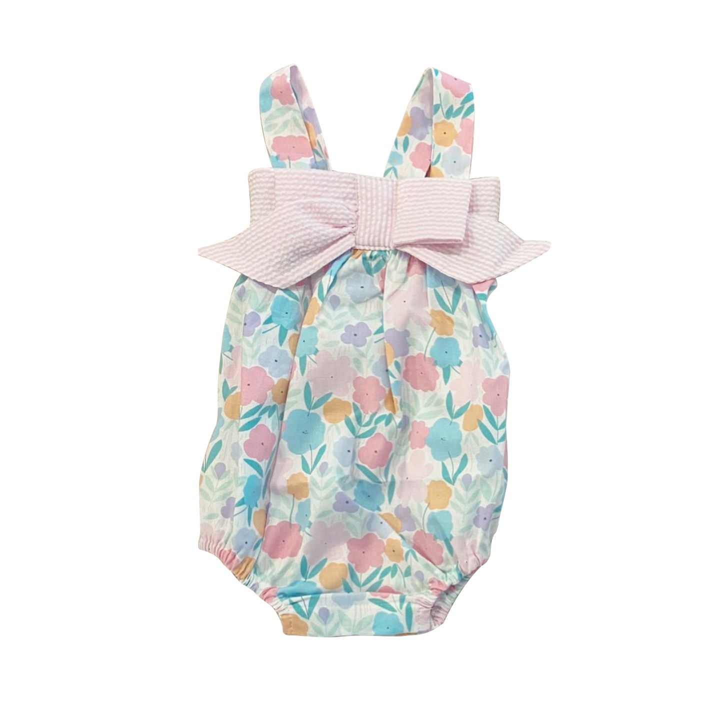 Summer flower girl's romper