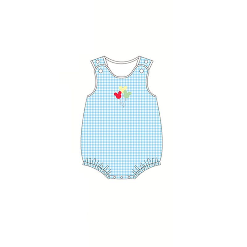 boys plaid romper