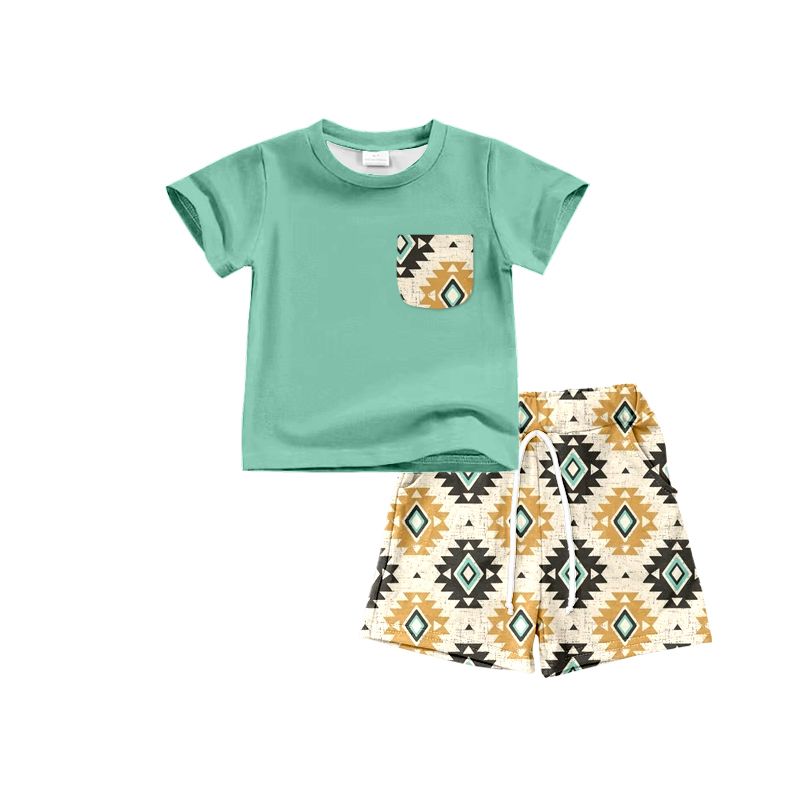 Geometric Boy's Pocket Set