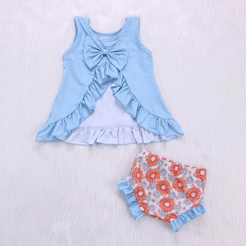 Pure cotton top flower set