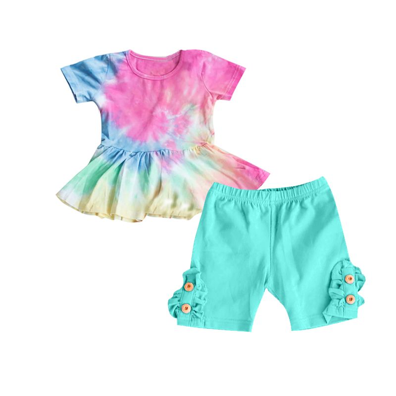Colorful girl suit
