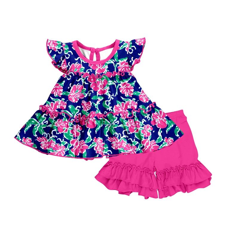 purple flower set