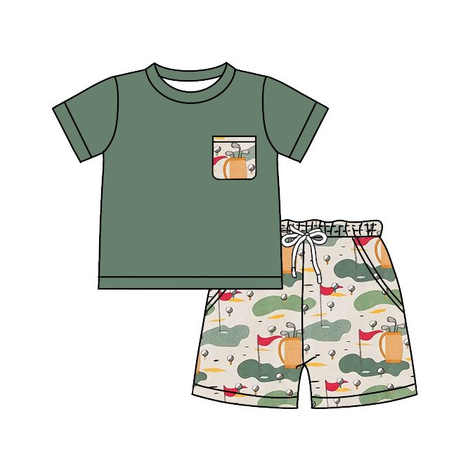 green boy suit