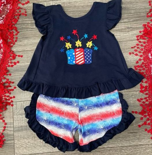 Star National Day Girls Suit