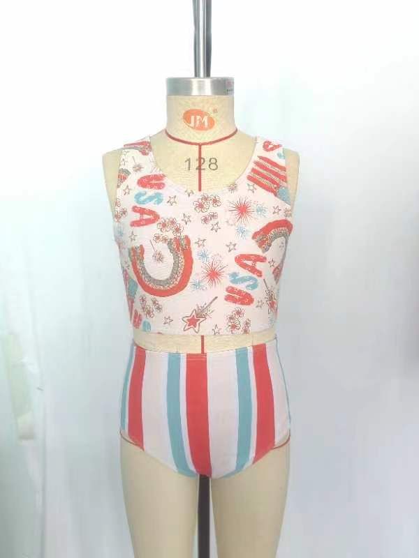 Striped 4th of July Swimsuit