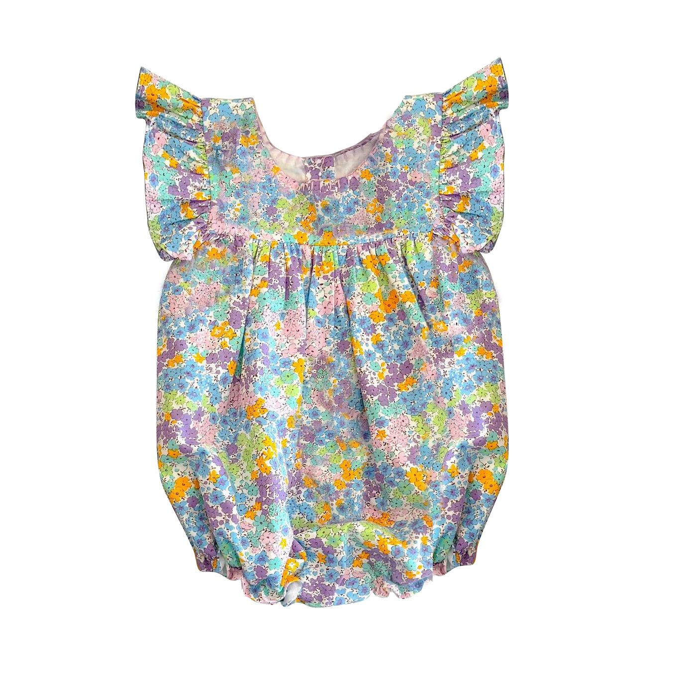Summer flower girl's romper