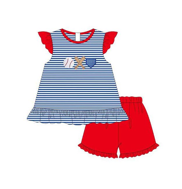 striped girl suit