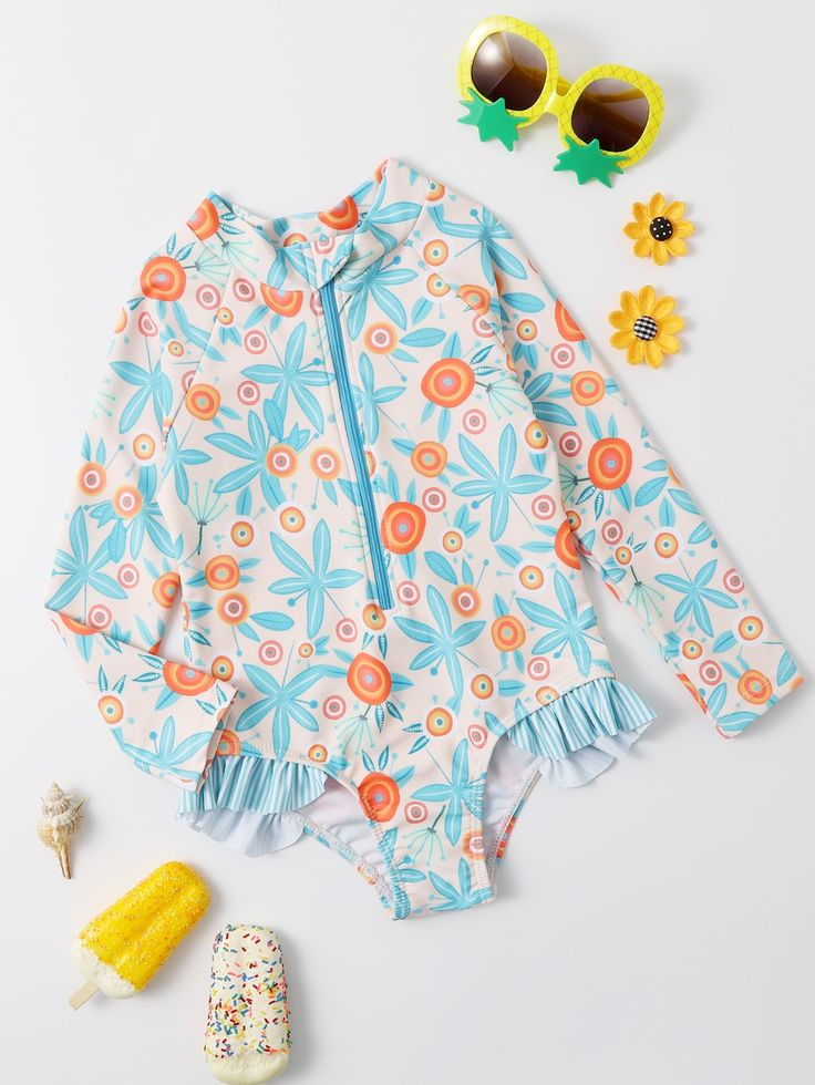 starfish long sleeve swimsuit
