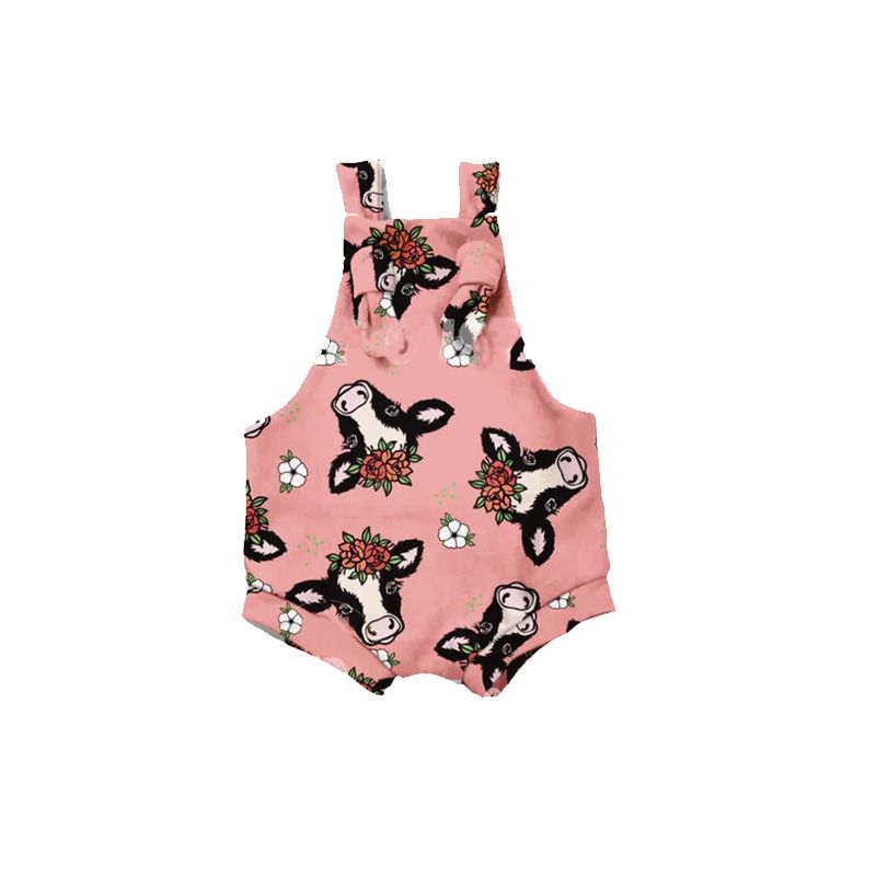 Bull head pink summer romper
