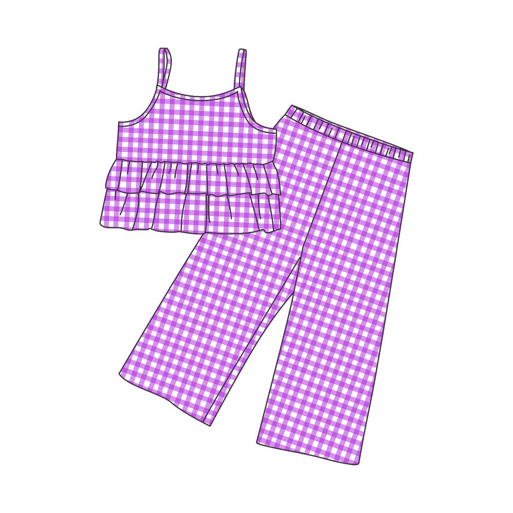 purple plaid suit
