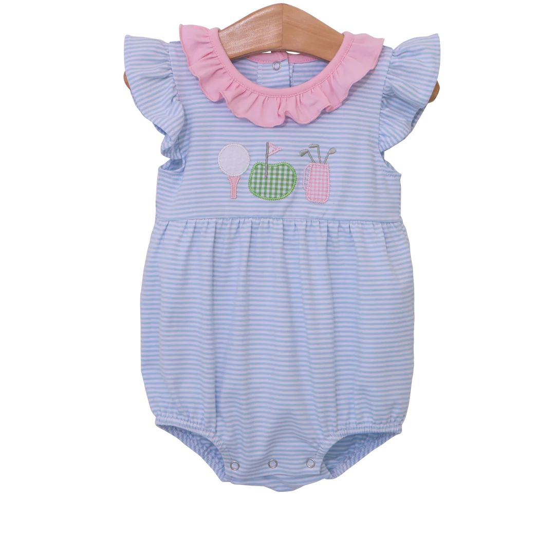 Girls striped romper