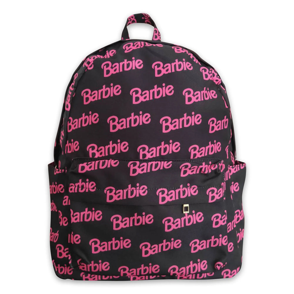 RTS NO MOQ Sibling milk silk Cute Clothes Baby Kids Hot Pink Strap Zip Backpack Bag