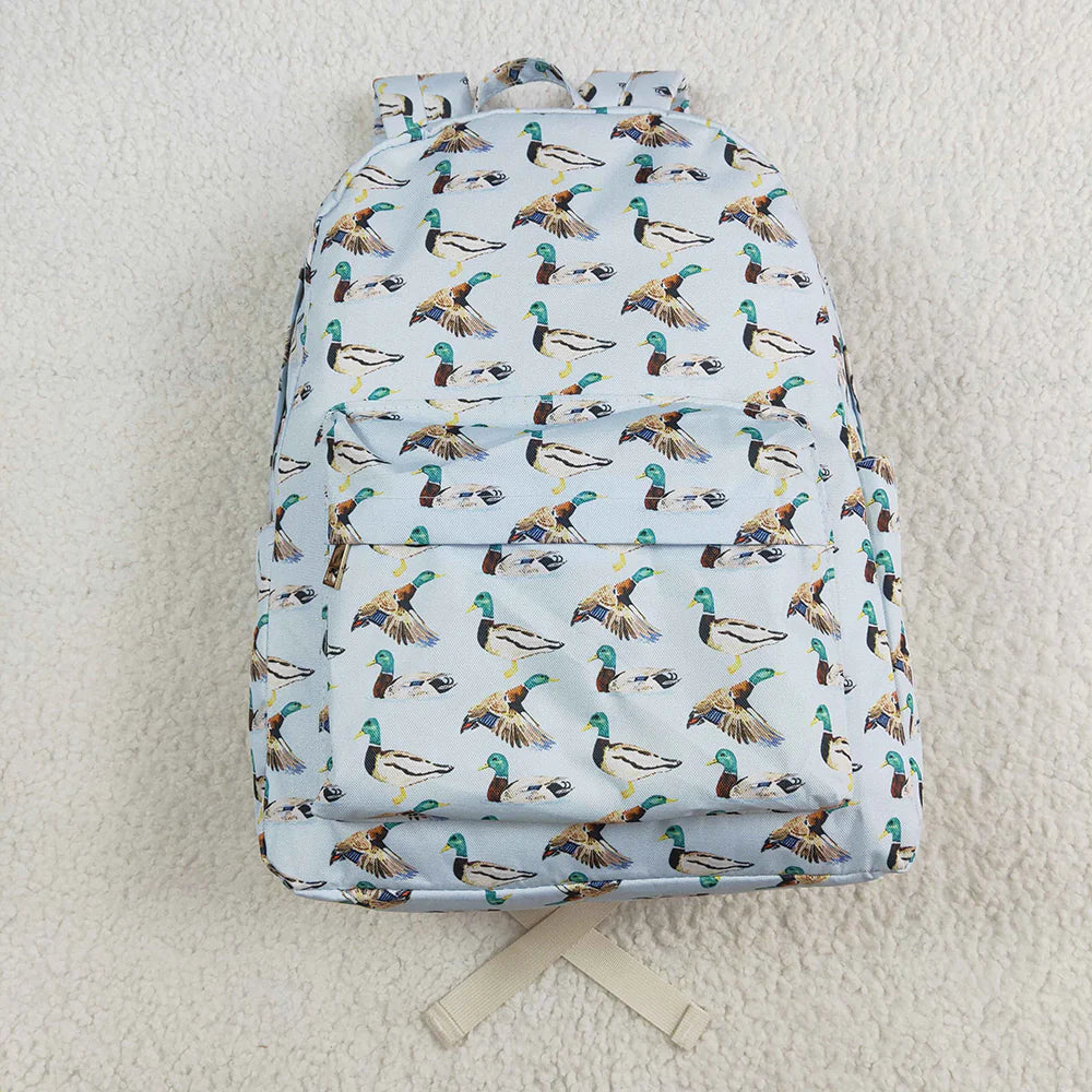 Best Sell RTS Kids Mallard Ducks Backpack Baby Boys Girls School Bag Casual Cotton Duckling for Children