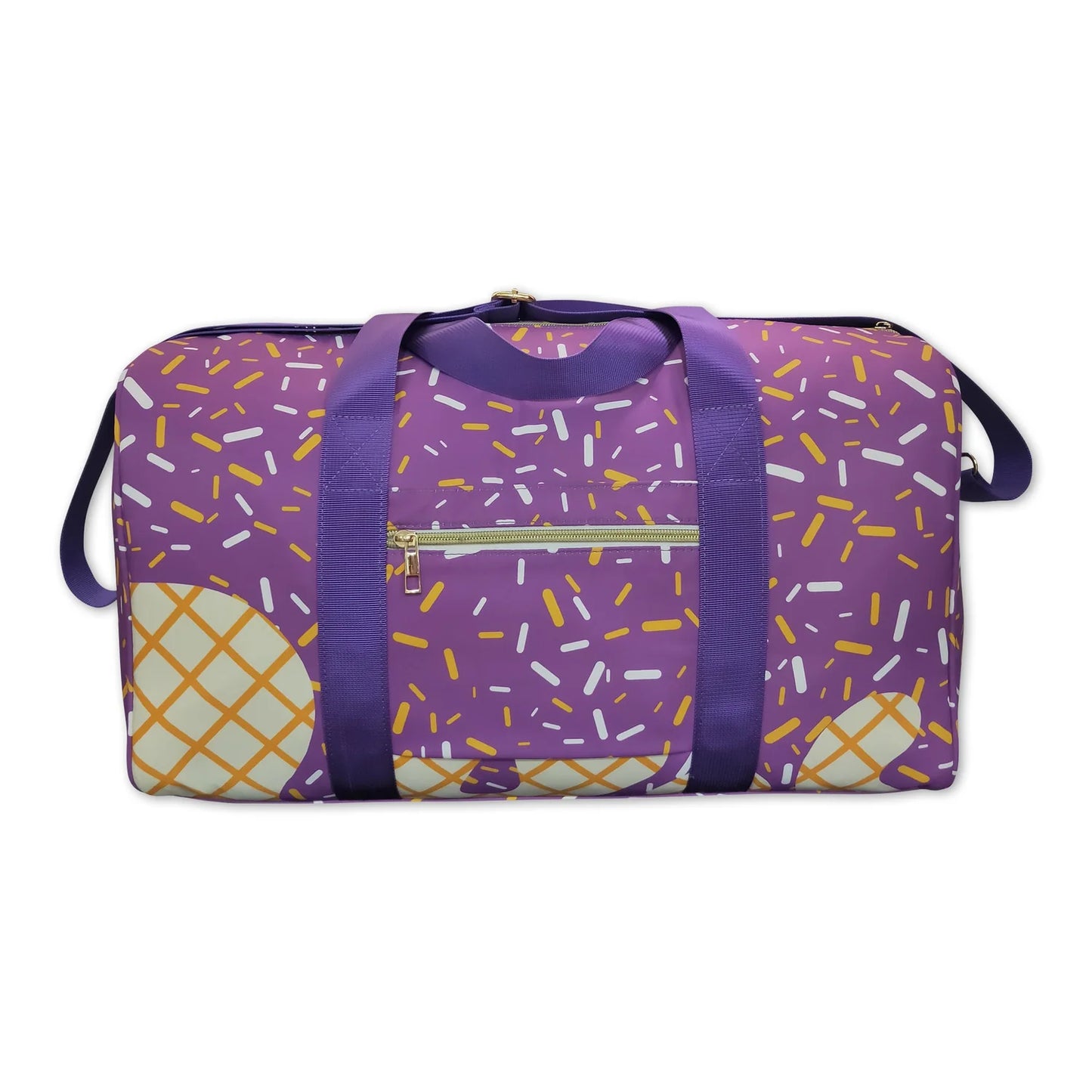 RTS NO MOQ Sibling milk silk Baby Kids Purple Sprinkles Team Zipper Lightweight School Backpack Bags