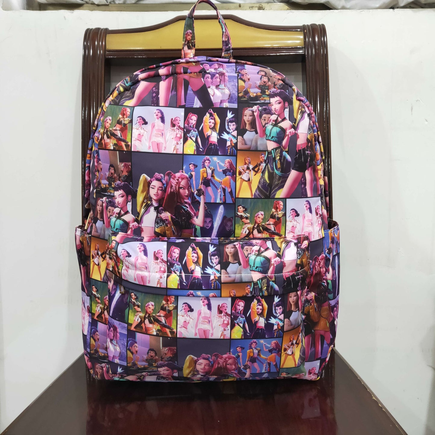 RTS NO MOQ BA0386Kids Girls Purple Backpack School Bag for Children