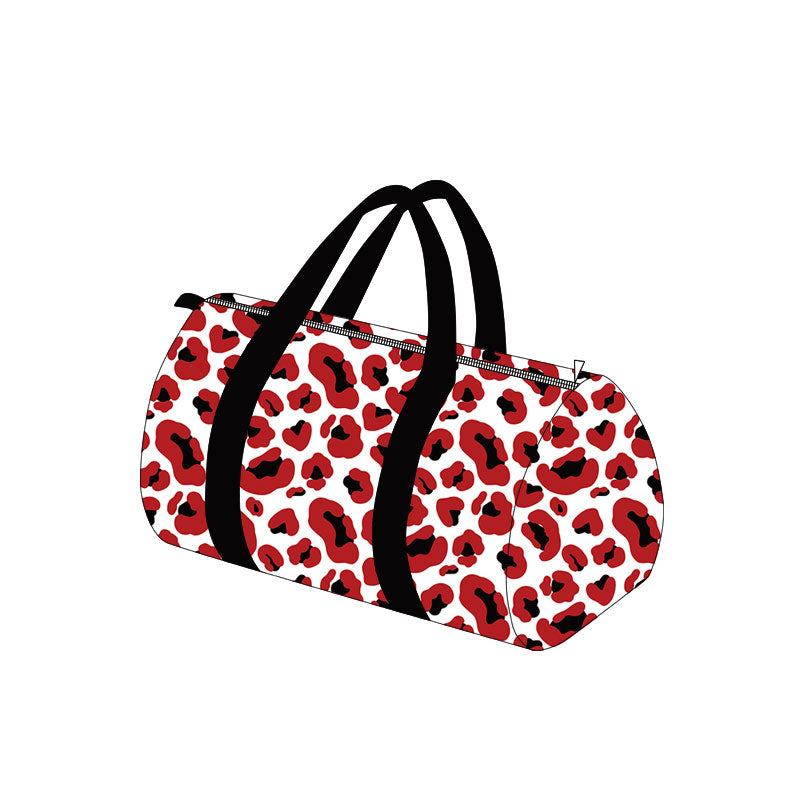 (Preorder new) No moq children Sibling baby Multi‑Shade Leopard Print Duffel Bag