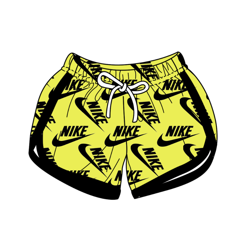 Yellow summer shorts girls