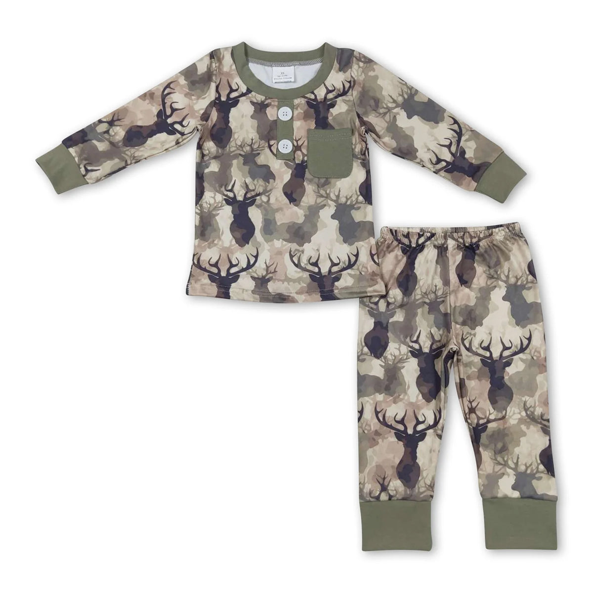 RTS NO MOQ Sibling baby boy clothes camouflage long sleeve pants Sets