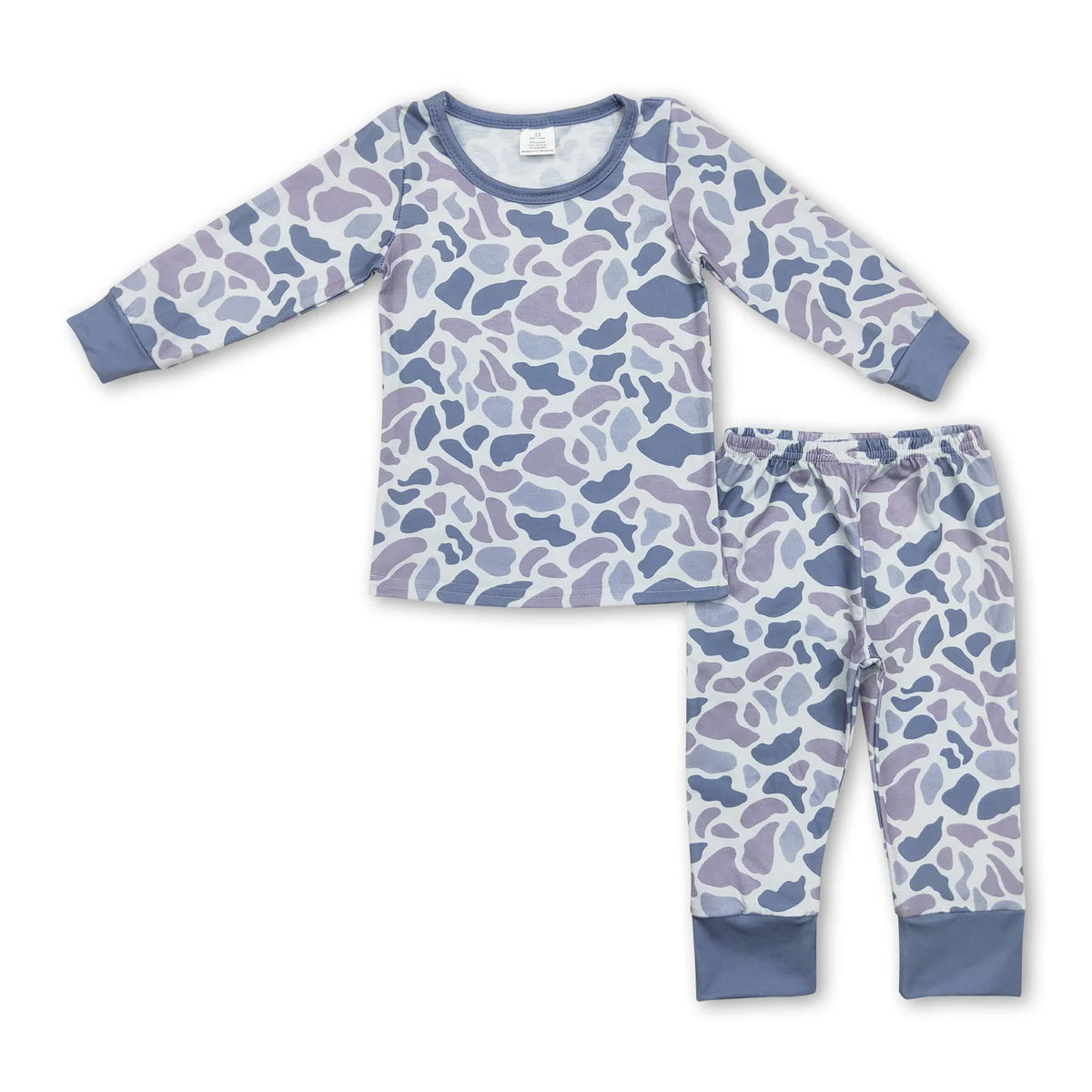 RTS NO MOQ Sibling baby boy clothes Modal camouflage long sleeve pants Sets