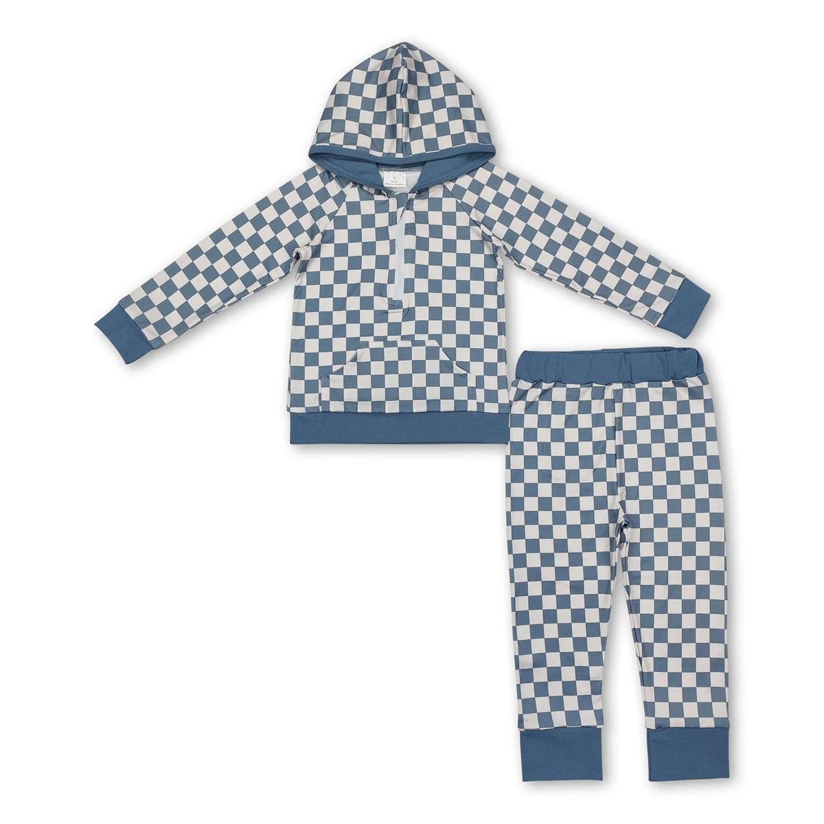 RTS NO MOQ Sibling baby boy clothes hooded long sleeve Clothes Sets