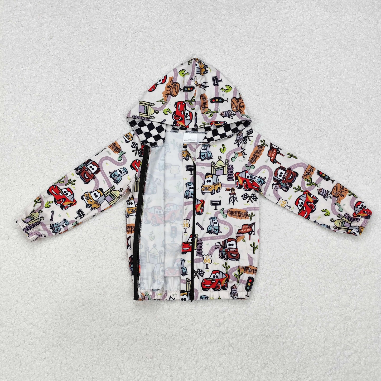 RTS NO MOQ(In Stock ) BT0889 boys hooded zipper long-sleeved top