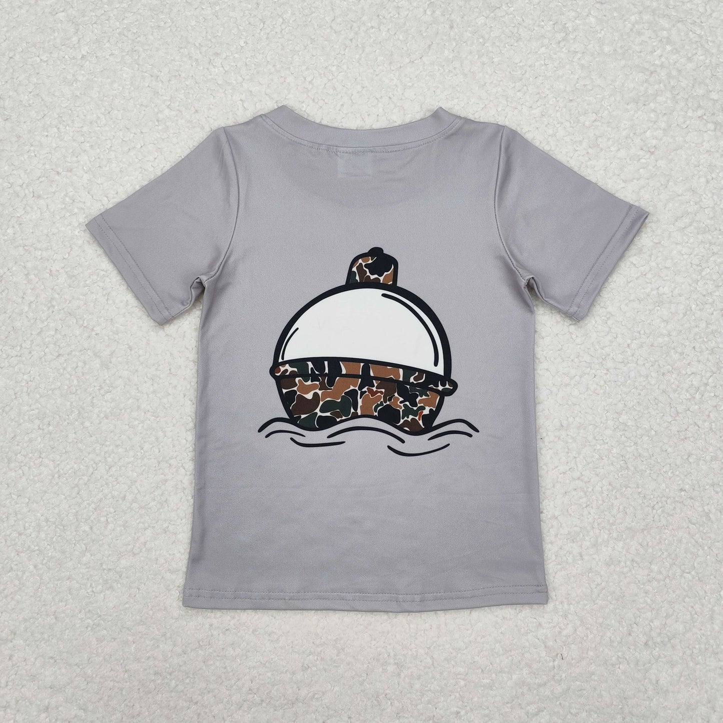 RTS NO MOQ(In Stock) Camouflage fishing float short sleeve top