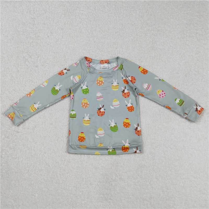 RTS NO MOQ baby boys clothes easter long Sleeve Top
