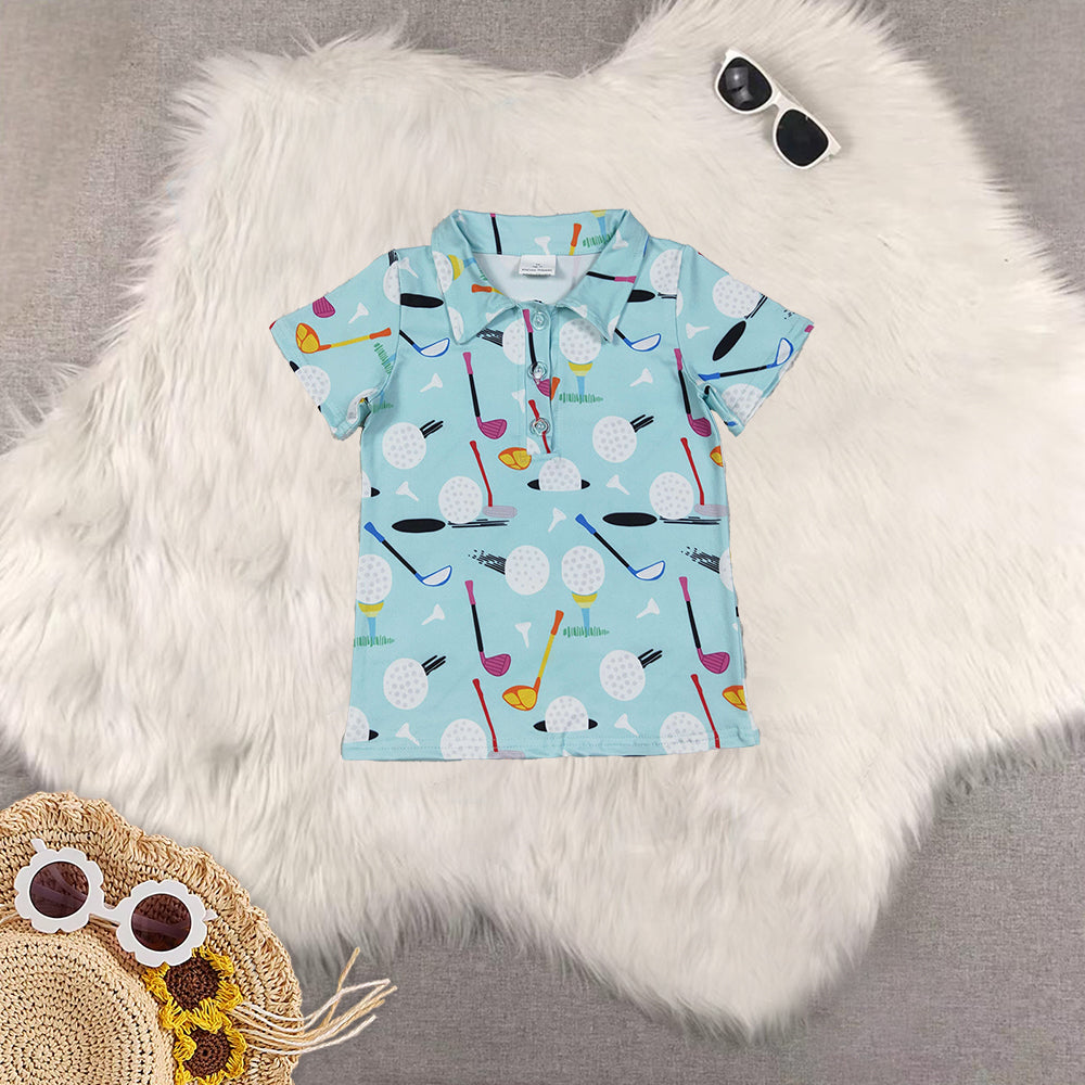RTS NO MOQ Sibling baby boy clothes baseball short-sleeved tops