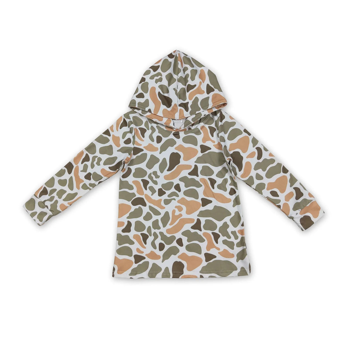 RTS NO MOQ Sibling baby boy clothes camouflage hooded long sleeved tops