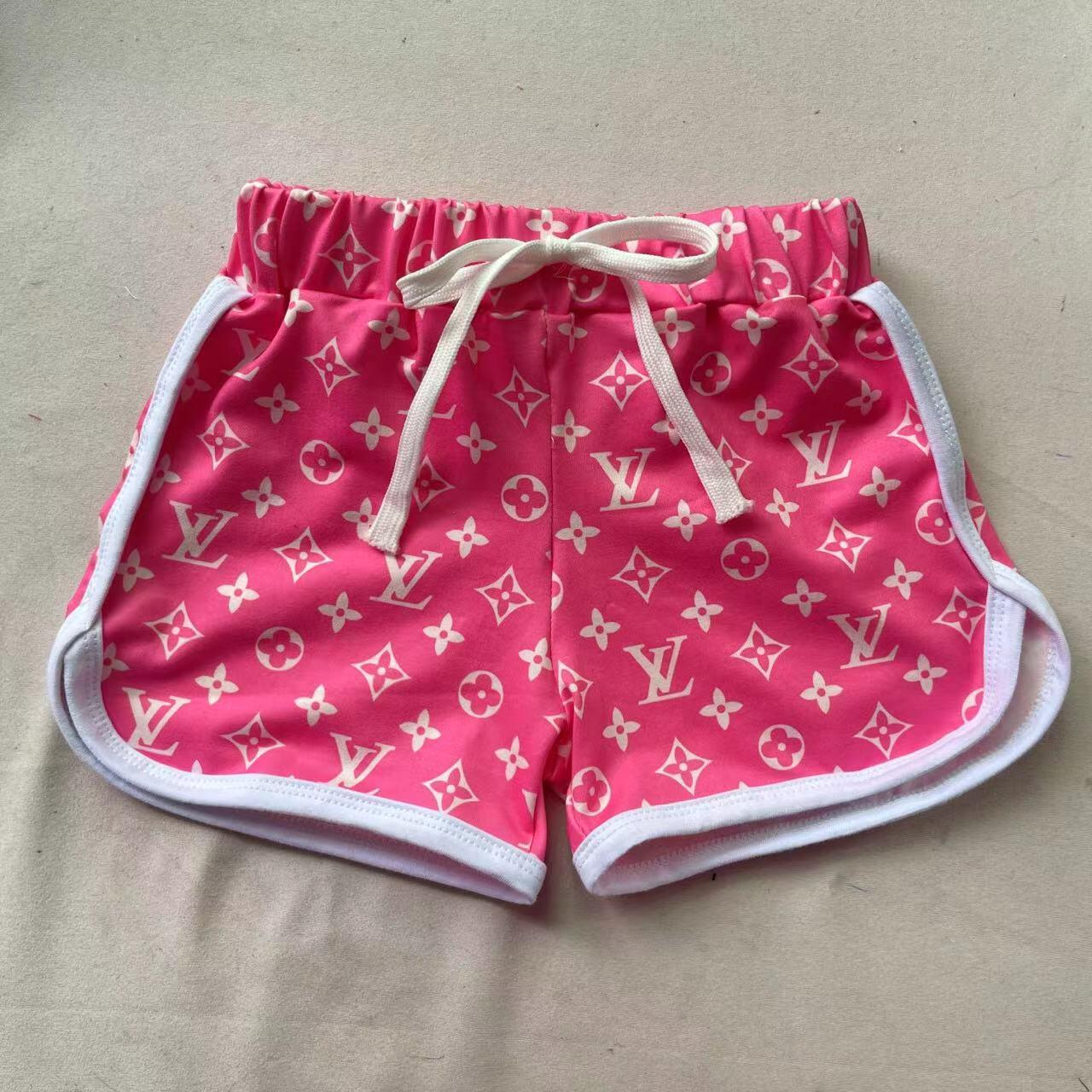 pink summer shorts