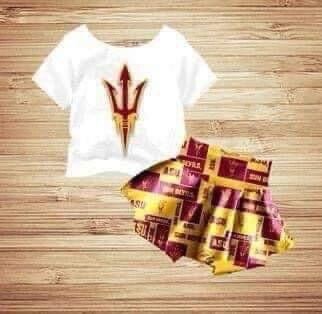 Girls short sleeve top Culottes suit moq 5