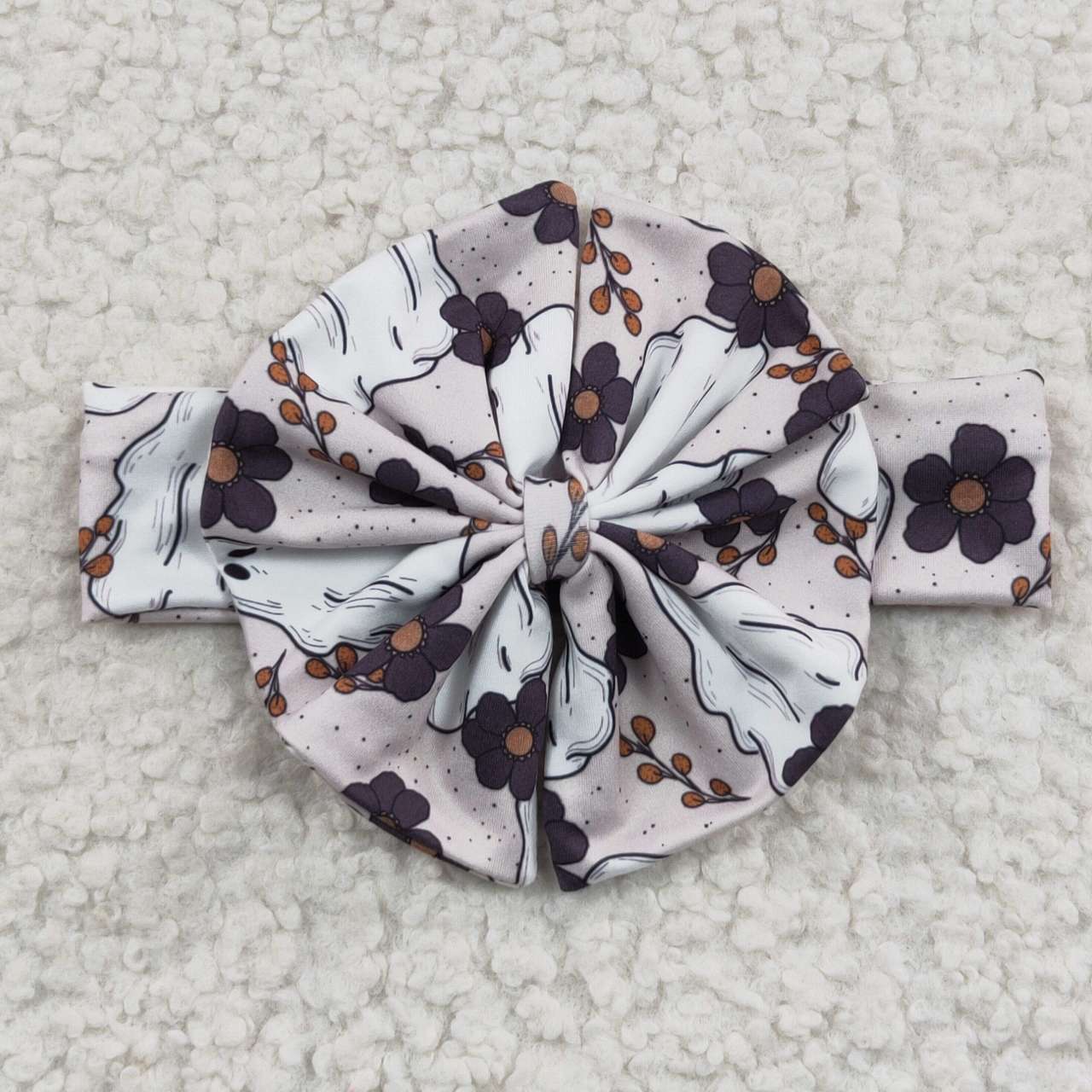 GBO0175 Girls Halloween little BOO ghost white short-sleeved briefs