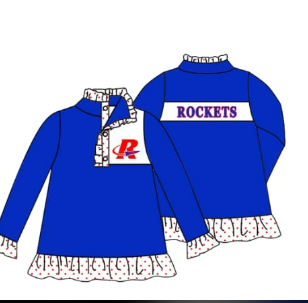 custom moq 3 eta 6-8weeks blue pullovers jacket girls kids pullovers
