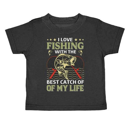 Boys short sleeve fishing print moq5