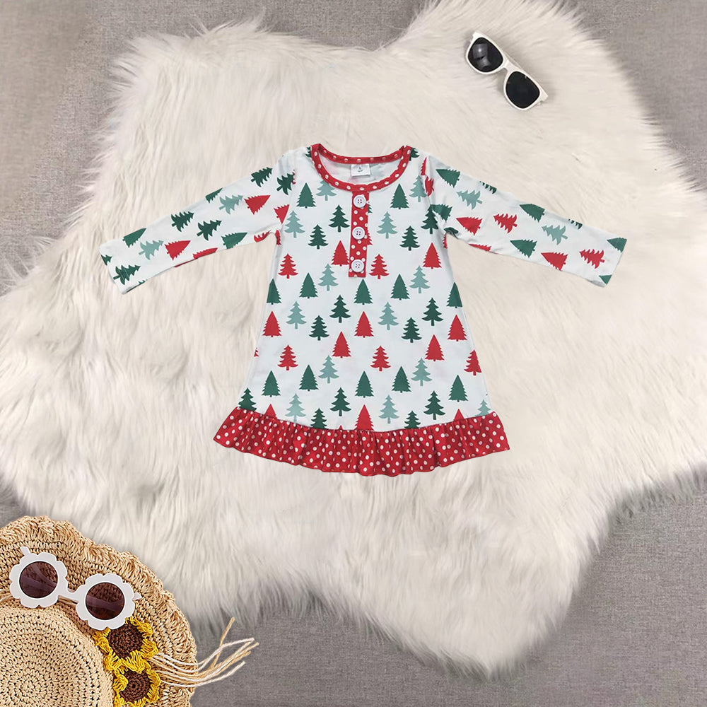RTS NO MOQ Sibling baby girls clothes Christmas long-sleeved trousers suit & dress