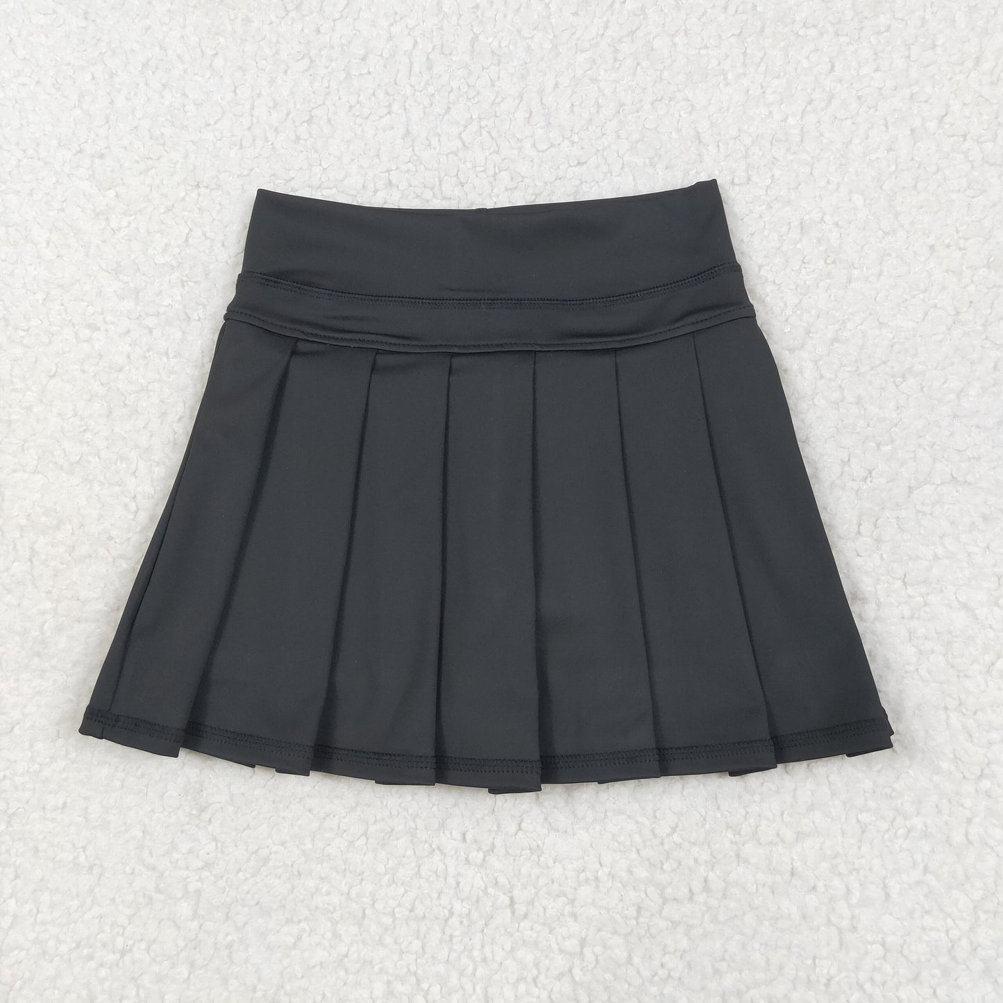 RTS NO MOQ Sibling baby girls clothes cheer short sleeve short skirts sets and Top and yoga skirts
