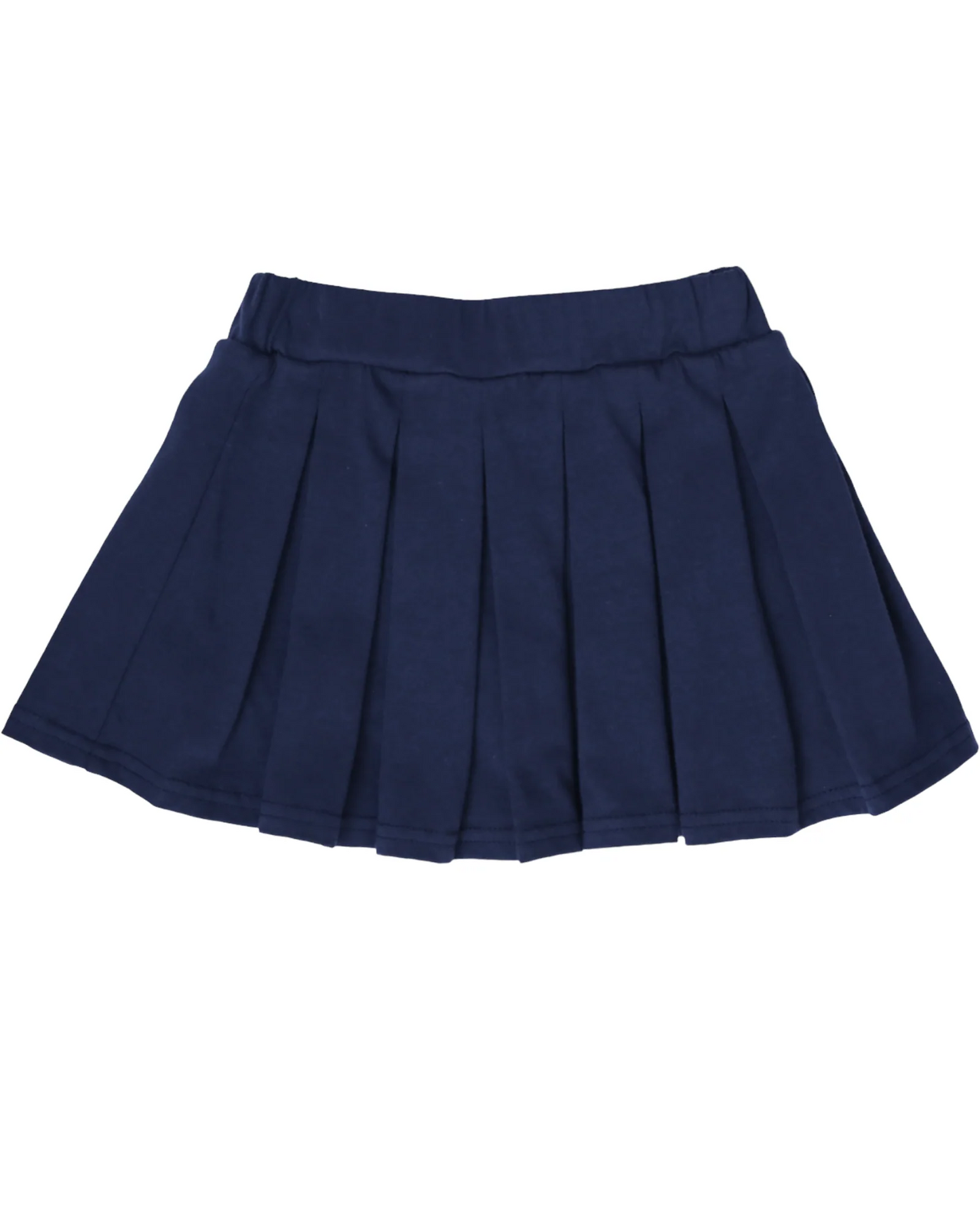 (Pre Order) No moq GLK0108 Baby Girls Navy Cotton Daily Wear Skirts