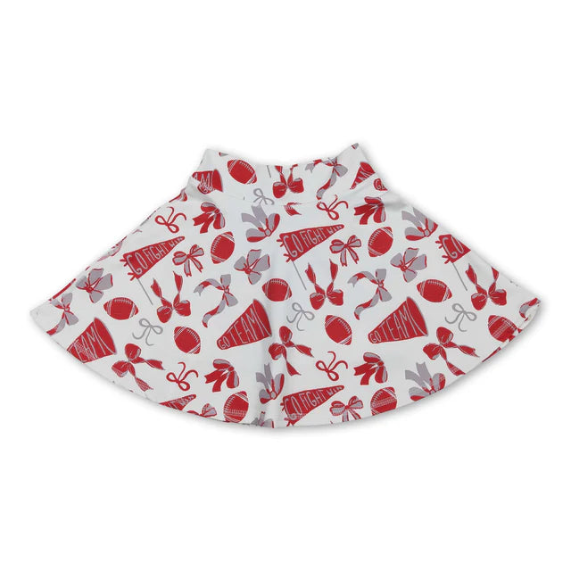 RTS NO MOQ Sibling yoga fabric Baby Girls Summer Bow Go Team Outdoor Active Bottoms