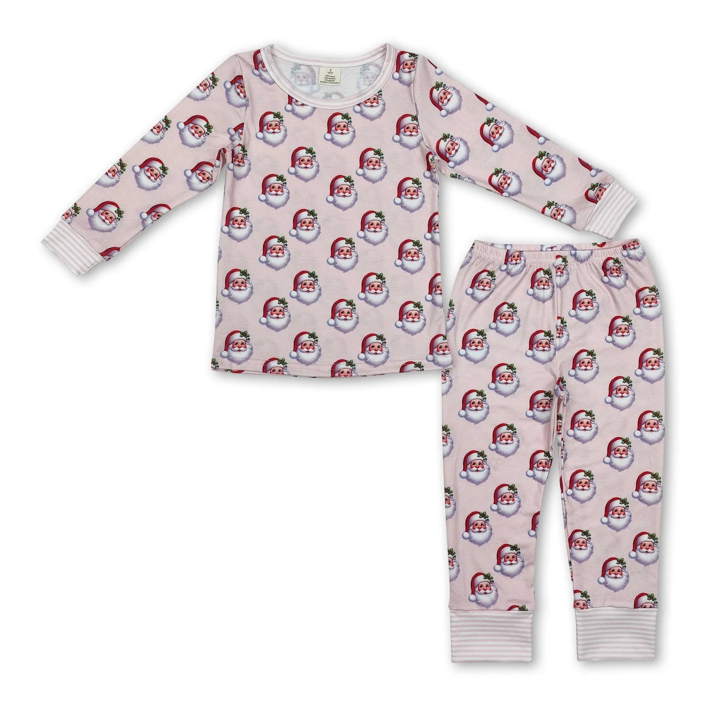 RTS NO MOQ Sibling milk silk Baby Girls Christmas Deer Printed Long Sleeve Top Pocket Pants Home Sleep Outfit Set