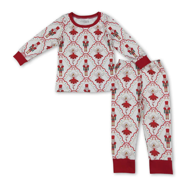 RTS NO MOQ Sibling Baby Girls Christmas Soldier Candy Cane Tunic Top Bummies Clothes Sets Romper Set
