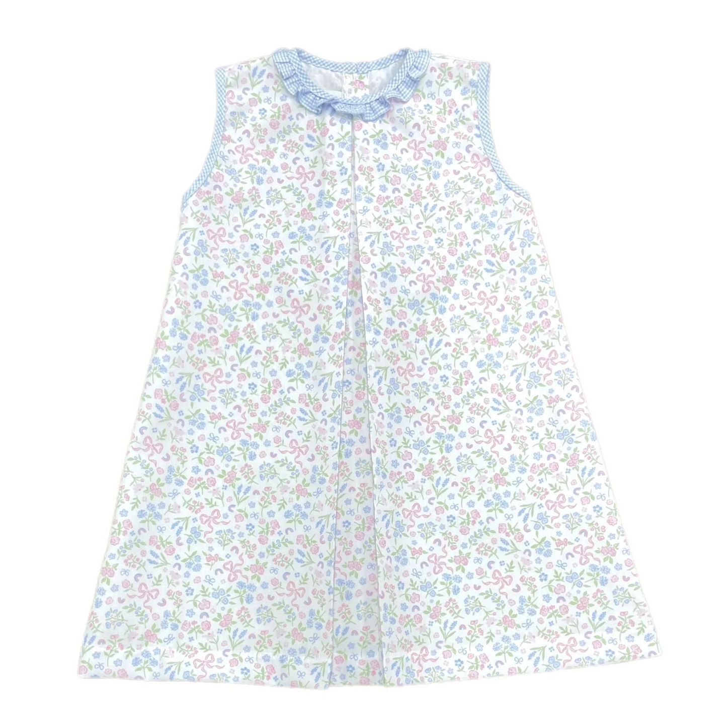 GSD1011 Girls light blue sleeveless dress