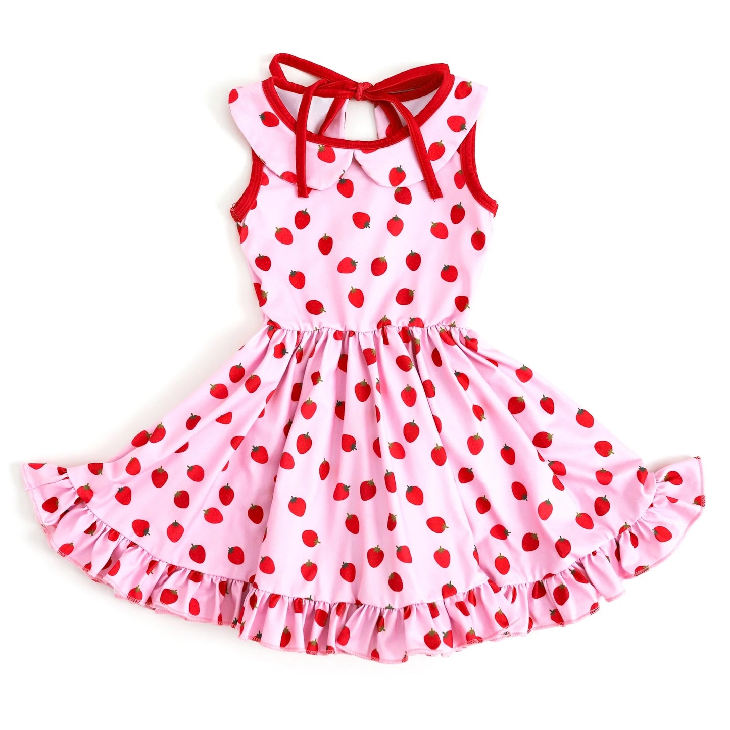 GSD1247 pre-order toddler clothes strawberry baby girl summer dress