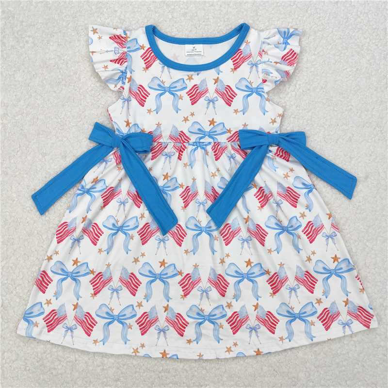RTS NO MOQ baby boy Clothes 4th of july short sleeve shorts Sets dress