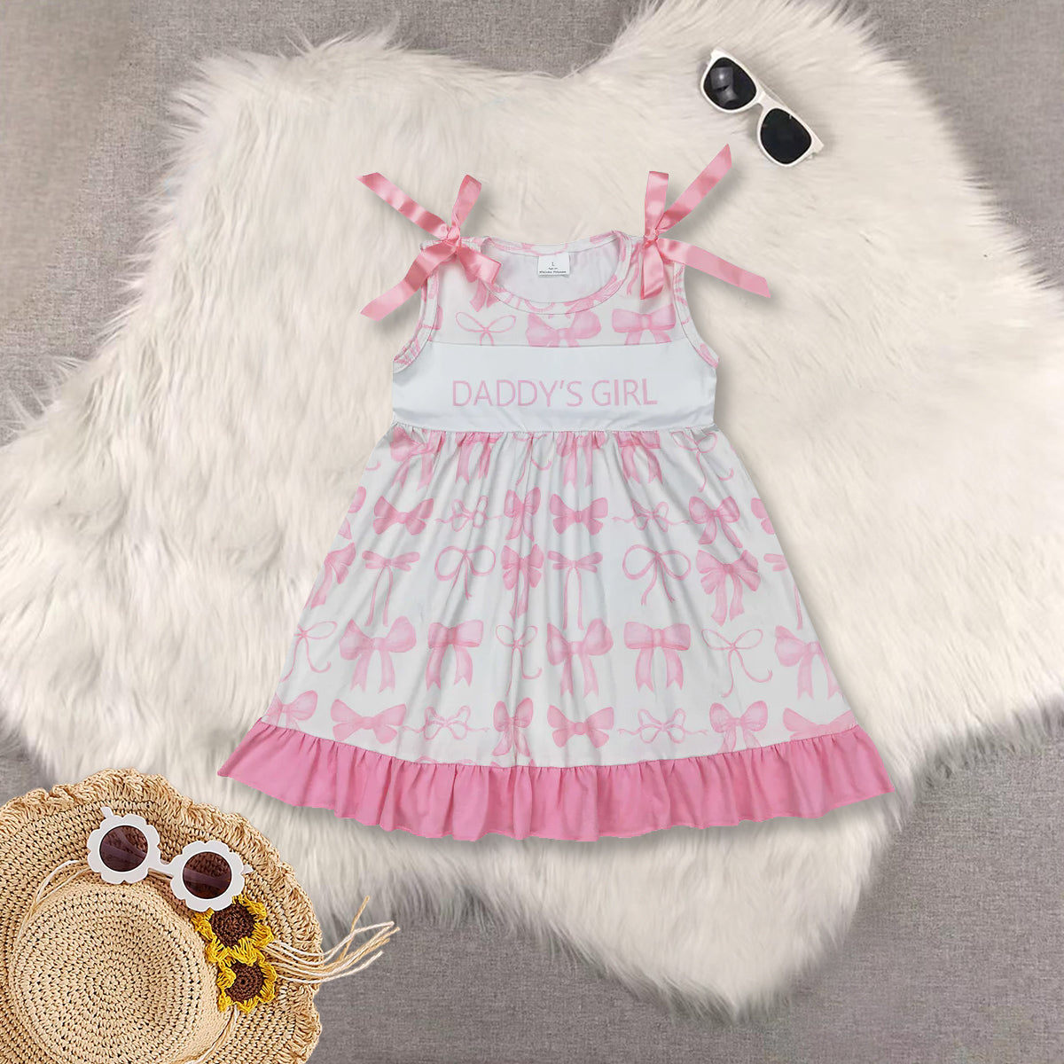 RTS baby girls clothes DADDY GIRL short Sleeve dress romper