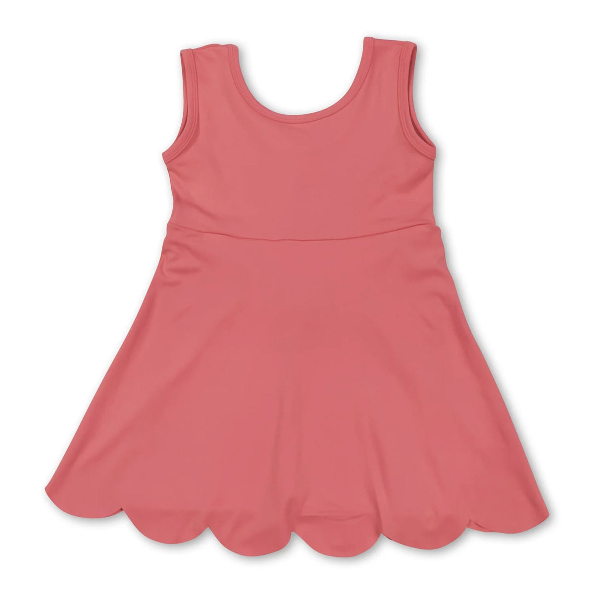 RTS NO MOQ Sibling baby girl clothes yoga pure color suspender skirt dress-2