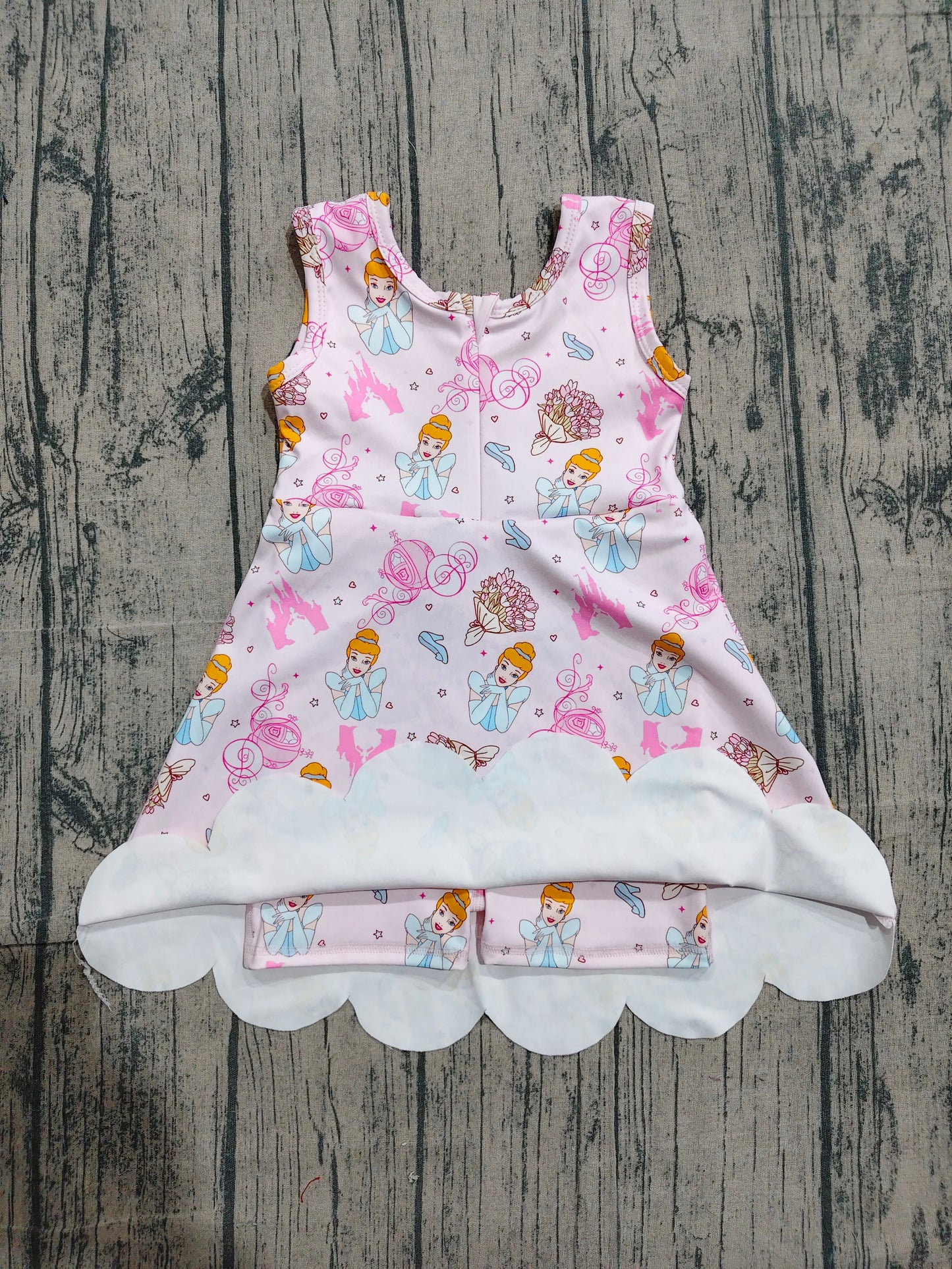 (Pre Order) No moq GSD2489 Infant Girls Cute Pink Sleeveless Yoga Dresses