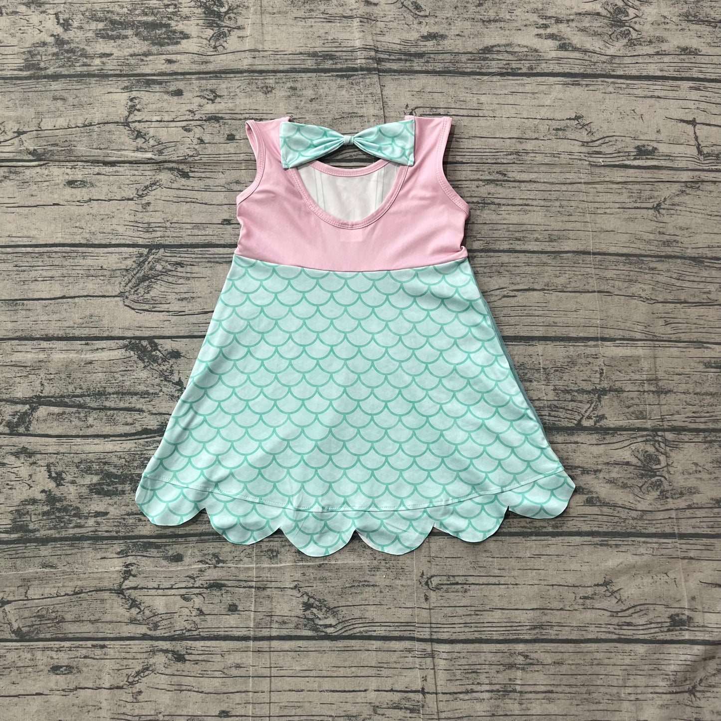 (Sample) No moq GSD2516 Baby Girls Cute Blue Lavender Sleeveless Dress
