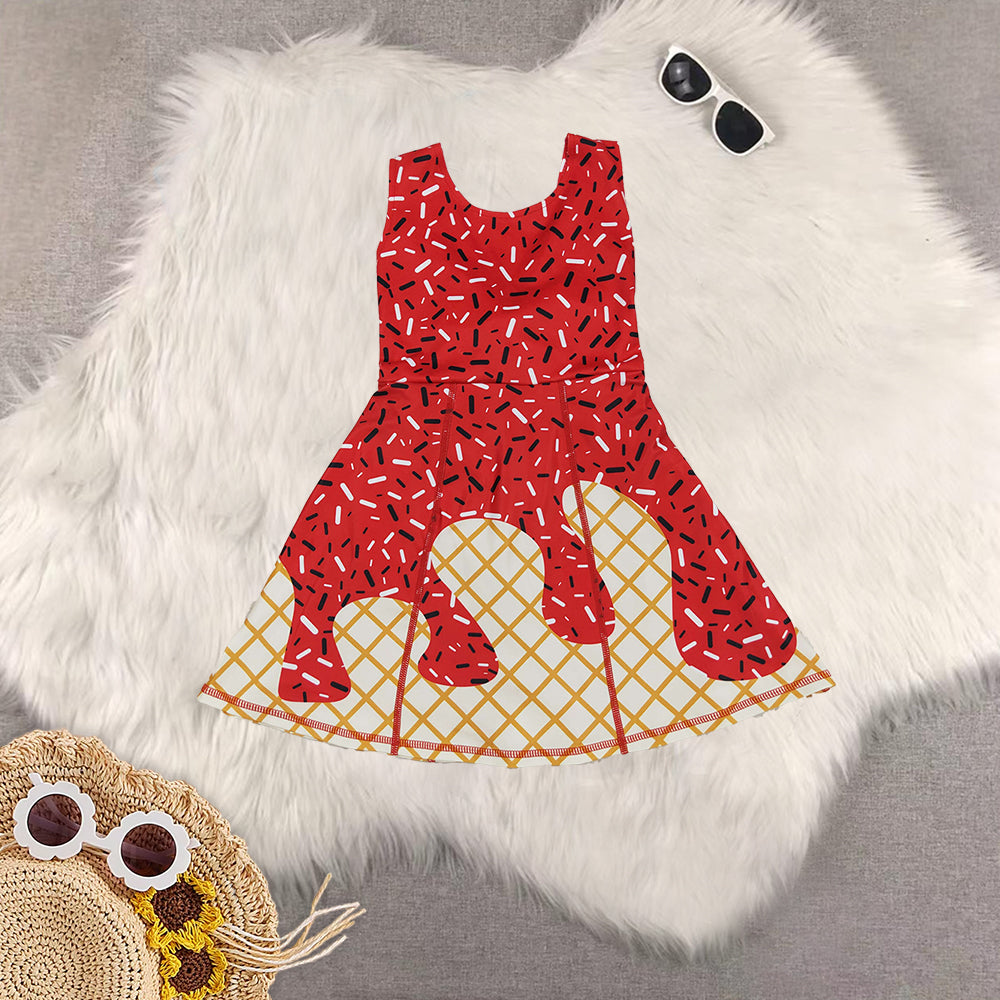 RTS NO MOQ Sibling baby girl clothes yoga team sleeveless dress